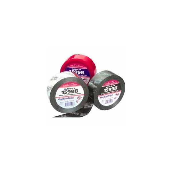 3M VentureTape FlexDuct Closure Tape, 2 IN x 120 Yards, Black, 1599B-G512 7100043816 - main